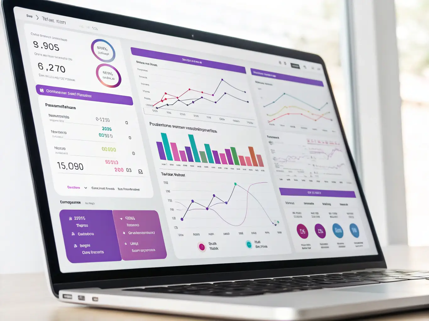 A digital illustration of a transparent dashboard displaying AI decision-making processes and bias indicators, emphasizing trust and explainability.